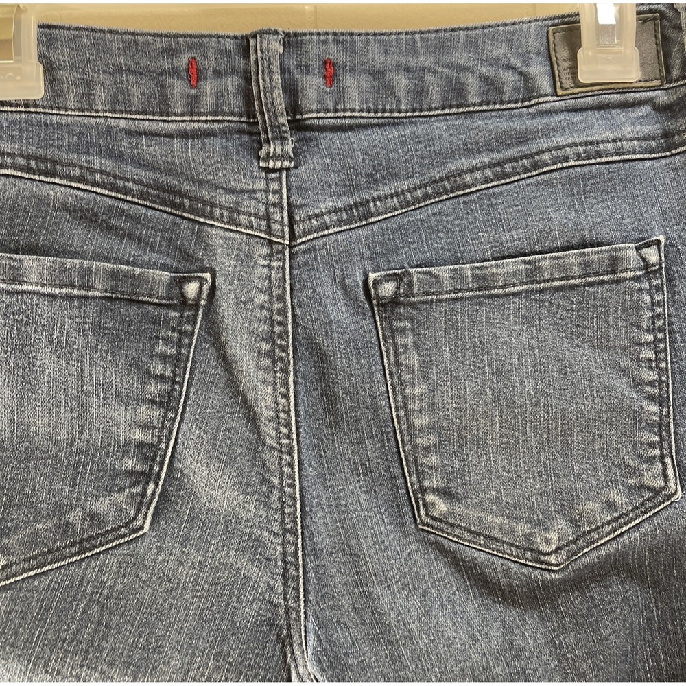 17/21 Exclusive Stretch Blue Mid Rise Straight Leg Denim Jeans Size 8 spring - Picture 15 of 16